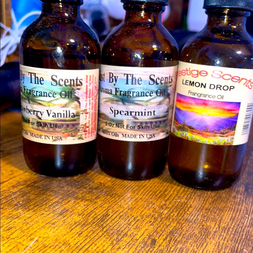 Lemon Drop, Strawberry vanilla and Spearmint Fragrance Oil